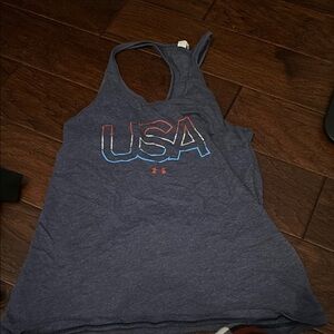 Under Armour Blue USA Tank Top